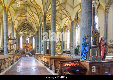 Schwaz: Kirche Maria Himmelfahrt (Maria Himmelfahrt), Silberregion Karwendel, Silber Region Karwendel, Tirol, Tirol, Österreich Stockfoto