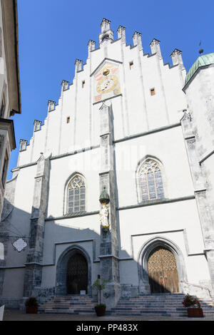 Schwaz: Kirche Maria Himmelfahrt (Maria Himmelfahrt), Silberregion Karwendel, Silber Region Karwendel, Tirol, Tirol, Österreich Stockfoto