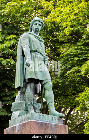 Statue von Rollo dem Wikinger Alesund Norwegen Stockfoto