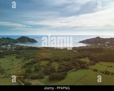 Luftaufnahme auf der San Juan del Sur. Beach Bay in Nicaragua Stockfoto