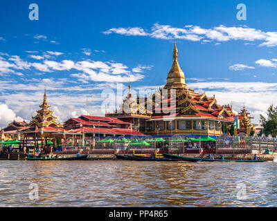 Phaung Daw Oo Pagode, Inle-See, Shan-Staat, Myanmar Stockfoto