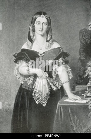 Königin Victoria im Jahr 1840 Stockfoto