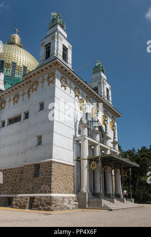 Wien, Otto-Wagner-Spital, Kirche Steinhof, (erbaut 1904-1907) ein Hauptwerk des Wiener Jugendstils Stockfoto