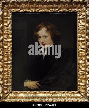 Anthony Van Dyck (1599-1641). War ein flämischer Barock Artist. Self Portrait, ca 1621. Öl auf Leinwand. Alte Pinakothek. München. Deutschland. Stockfoto