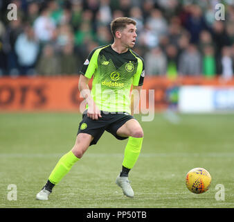 Rugby Park, Kilmarnock, Großbritannien. 23 Sep, 2018. Ladbrokes Premiership Fußball, Kilmarnock gegen Celtic; Ryan Christie von Celtic am Ball Quelle: Aktion plus Sport/Alamy leben Nachrichten Stockfoto