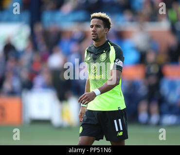 Rugby Park, Kilmarnock, Großbritannien. 23 Sep, 2018. Ladbrokes Premiership Fußball, Kilmarnock gegen Celtic; Scott Sinclair von keltischen Credit: Aktion plus Sport/Alamy leben Nachrichten Stockfoto