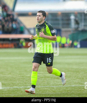 Rugby Park, Kilmarnock, Großbritannien. 23 Sep, 2018. Ladbrokes Premiership Fußball, Kilmarnock gegen Celtic; Lewis Morgan von keltischen Credit: Aktion plus Sport/Alamy leben Nachrichten Stockfoto