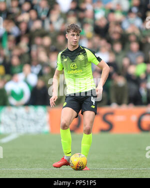 Rugby Park, Kilmarnock, Großbritannien. 23 Sep, 2018. Ladbrokes Premiership Fußball, Kilmarnock gegen Celtic; Jack Hendry von Celtic am Ball Quelle: Aktion plus Sport/Alamy leben Nachrichten Stockfoto