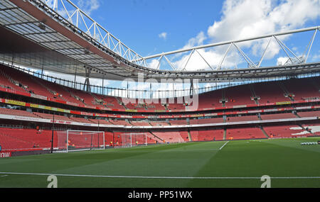 London, Großbritannien. 23. September 2018. Allgemeine Ansicht von Premier League Spiel zwischen Arsenal und Everton im Emirates Stadium am 23. September 2018 in London, England. (Foto von Zed Jameson/phcimages.com) Credit: PHC Images/Alamy leben Nachrichten Stockfoto