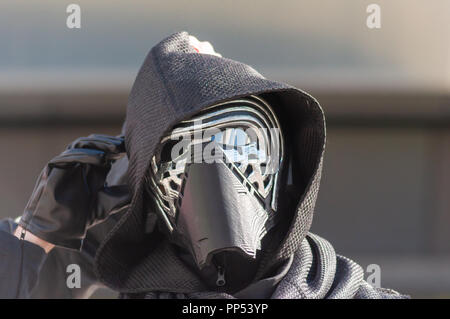 Glasgow, Schottland, Großbritannien. 23. September, 2018. Ein cosplayer Anreise am Tag zwei des MCM Schottland Comic Con an der sek Center statt. Credit: Skully/Alamy leben Nachrichten Stockfoto