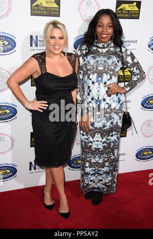 London, Großbritannien. 22. Sep 2018. Nadia Essex & London Hughes am Paul Strank Charitable Trust jährlichen Gala bei der Bank von England Club, London. Bild: Steve Vas/Featureflash Credit: Paul Smith/Alamy leben Nachrichten Stockfoto