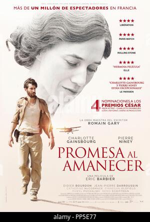 Original Film Titel: LA PROMESSE DE L'Aube. Englischer Titel: Versprechen in der Morgendämmerung. Jahr: 2017. Regie: Eric Barbier. Credit: JERICO/PATHE/NEXUS FACTORY/UMEDIA/TF1/LORETTE KINO/Canal+/Album Stockfoto