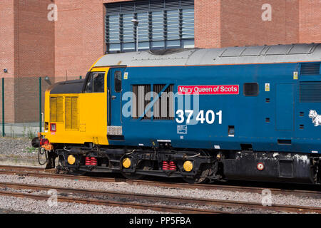 Diesel-elektrische Lokomotive 37 401 bei York Stockfoto