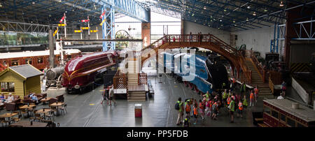 Das Nationale Eisenbahnmuseum York Stockfoto