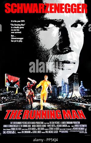 Original Film Titel: laufender Mann. Englischer Titel: The Running Man. Jahr: 1987. Regie: PAUL MICHAEL GLASER. Quelle: TRI STAR BILDER / Album Stockfoto