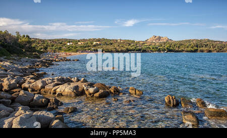 Strand in der Nähe von Capo D'Orso, Sardinien Stockfoto