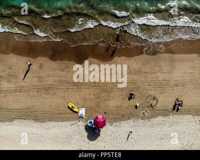 Luftaufnahme von Kino Bay in Sonora, Mexiko. Strand. Touristische Destination........ Vista aerea de Bahía de Kino de Sonora, Mexiko. Playa. Destino Turistico Stockfoto