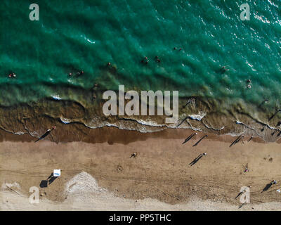 Luftaufnahme von Kino Bay in Sonora, Mexiko. Strand. Touristische Destination........ Vista aerea de Bahía de Kino de Sonora, Mexiko. Playa. Destino Turistico Stockfoto