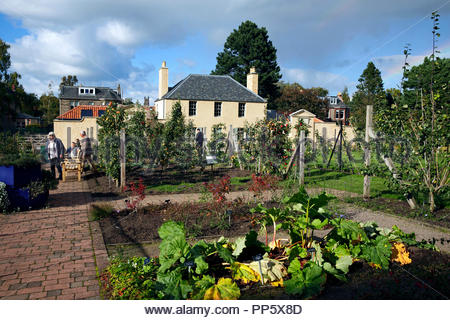 Die botanischen Cottage an der Royal Botanic Garden in Edinburgh, Schottland Stockfoto