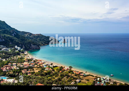 Ai Gordis exotischen Strand auf der Insel Korfu, Griechenland. Stockfoto