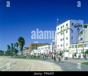 1992 Das historische Venedig STRANDPROMENADE VENEDIG LOS ANGELES Kalifornien USA Stockfoto