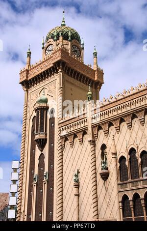 Berühmte Forum Theater in Melbourne, Australien. Maurische Revival Stil an der Außenseite. Stockfoto