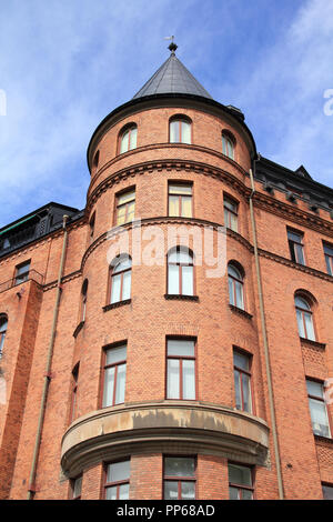 Stockholm, Schweden. Strandvagen Straße Palace im Stadtteil Ostermalm. Stockfoto