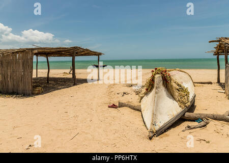 Cabo De La Vela in Kolumbien. März 2018. Ein Blick auf den Strand in Cabo De La Vela in Kolumbien Stockfoto