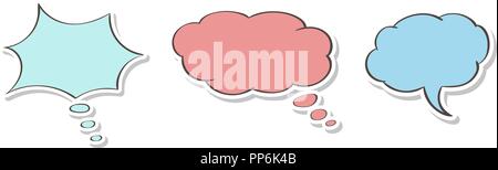 Sprechblasen. Symbole gesetzt Stock Vektor