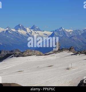 Diablerets Gletscher im Sommer. Quille du Diable. Stockfoto