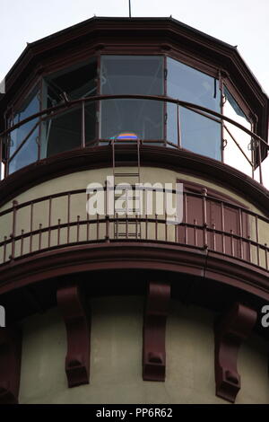 Grosse Point Lighthouse und Licht ist ein Symbol der maritimen Kultur auf den Großen Seen im National Register der Historischen Stätten. Stockfoto