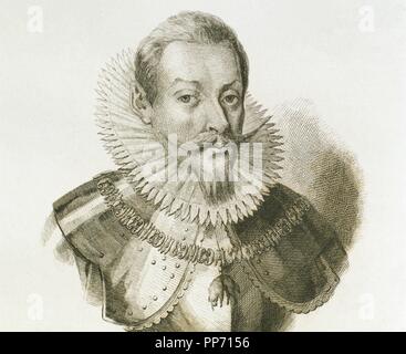 Sigismund III. Wasa (1566-1632). König von Polen und Großfürst von Litauen, Monarch von United Polieren-Litauer Commonwealth und König von Schweden. Gravur. des 19. Jahrhunderts. Stockfoto