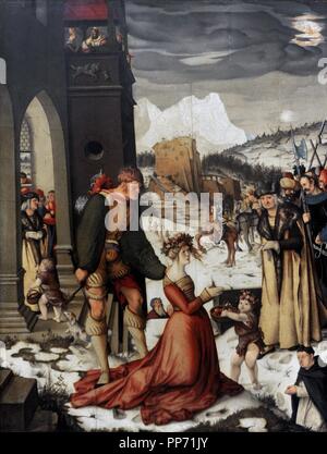 Hans Baldung (1484-1545). Deutscher Maler. Enthauptung von St. Dorothea, 1516. National Gallery. Prag. Tschechische Republik. Stockfoto