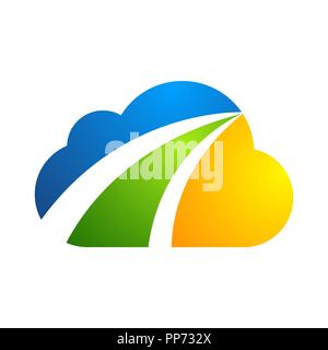 Cloud Logo Design icon-Element Stock Vektor
