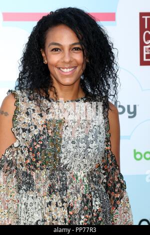Culver City, CA. 22 Sep, 2018. Marsha Thomason in der Ankunftshalle für Schritt 2 präsentiert die 7. jährliche Berühmtheit Red Carpet Event durch neue Blüte Medien profitieren, Baby 2 Baby, der Beauftragte bei Sony Pictures Studio, Culver City, CA 22. September 2018. Credit: Priscilla Grant/Everett Collection/Alamy leben Nachrichten Stockfoto