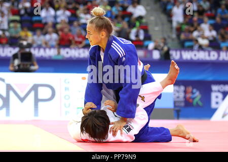 Baku, Aserbaidschan. 20 Sep, 2018. Darja Bilodid (UKR), 20. September 2018 - Judo: World Judo Meisterschaften Baku 2018 Frauen -48 kg Finale von nationalen Gymnastik Arena in Baku, Aserbaidschan. Credit: Sho Tamura/LBA SPORT/Alamy leben Nachrichten Stockfoto