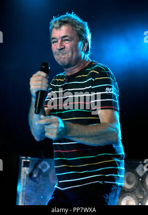 Ian Gillan von Deep Purple führt in Konzert im Pompano Beach Amphitheater in Pompano Beach, Florida am 14. Juli 2007. Stockfoto