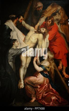 Rubens (1577-1640). Flämischen Barock Maler. Die Kreuzabnahme, 1617-18. Öl auf Leinwand. Die Eremitage. Sankt Petersburg. Russland. Stockfoto