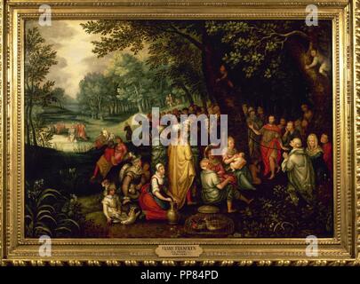 Frans Francken der jüngere (1581-1642).  Flämischer Maler. Szenen aus dem Leben von Johannes dem Täufer. 17. Jahrhundert. Stockfoto