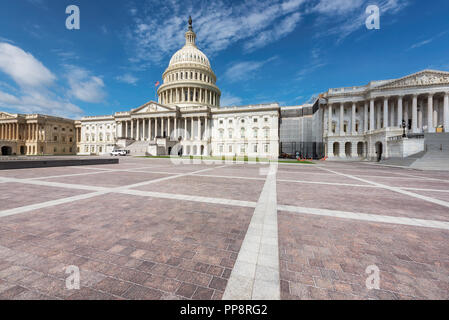 Washington DC, United States Capitol Gebäude im Sommer Stockfoto