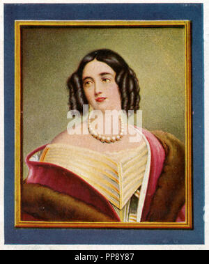 Elisabeth Luise, Königin von Preußen (1801-187)). Nach einer anonymen Miniatur nach dem Gemälde von Joseph Stieler in einer Sammlung Bilderbuch von 1933, Stockfoto
