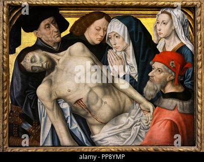 Kopie von Hugo van der Goes (1440-1482). Frömmigkeit, 1480-1490. Sammlung Farnese. National Museum von Capodimonte. Neapel. Italien. Stockfoto