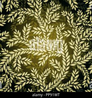 Dunkle Nahtlose floralen Muster. Stock Vektor