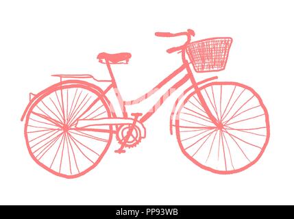 Vintage Style fahrrad-schrullige hipster Vector Illustration. Stock Vektor