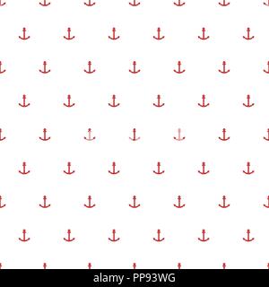 Anker vektor Textur - einfache Abbildung. Spärliche nahtlose maritimen Hintergrund. Stock Vektor