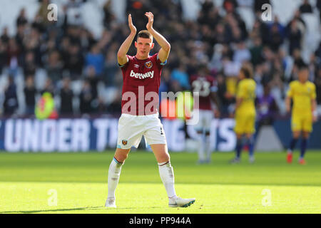 Declan Reis von West Ham United - West Ham United v Chelsea, Premier League, London Stadium, London (Stratford). - 23. September 2018 Stockfoto