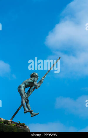 Doramas Denkmal, letzte Aborigines König, Doramas Park, Ciudad Jardin Nachbarschaft, Las Palmas, Gran Canaria, Kanarische Inseln, Spanien, Euro Stockfoto