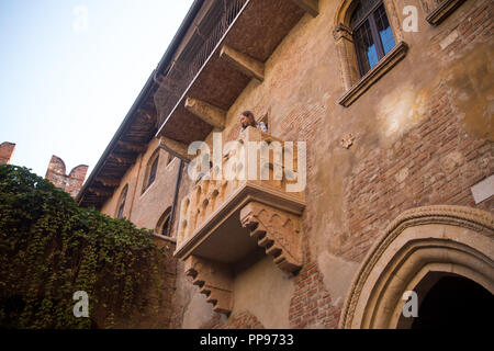 7. September 2018. Verona, Italien. schönen alten Straßen in Verona, Italien. Stockfoto