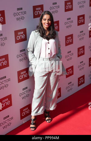 Mandip Gill an den Arzt, der Premiere auf der Light Kino im Moor, Sheffield statt. Bild Datum: Montag, September 24, 2018. Siehe PA Geschichte SHOWBIZ DrWho. Photo Credit: Danny Lawson/PA-Kabel Stockfoto