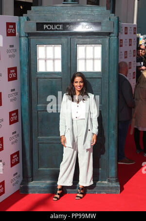 Mandip Gill an den Arzt, der Premiere auf der Light Kino im Moor, Sheffield statt. Bild Datum: Montag, September 24, 2018. Siehe PA Geschichte SHOWBIZ DrWho. Photo Credit: Danny Lawson/PA-Kabel Stockfoto